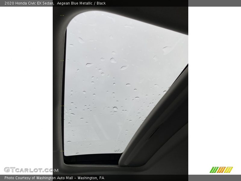 Aegean Blue Metallic / Black 2020 Honda Civic EX Sedan