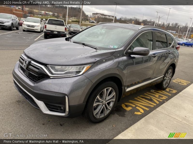 Radiant Red Metallic / Gray 2020 Honda CR-V Touring AWD