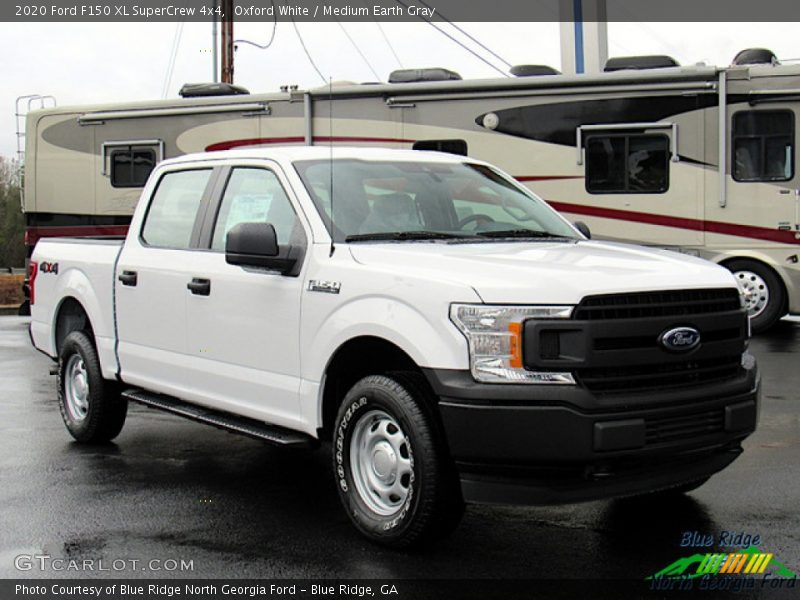 Oxford White / Medium Earth Gray 2020 Ford F150 XL SuperCrew 4x4