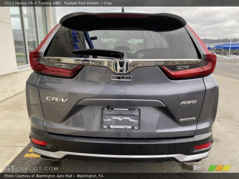 Radiant Red Metallic / Gray 2020 Honda CR-V Touring AWD