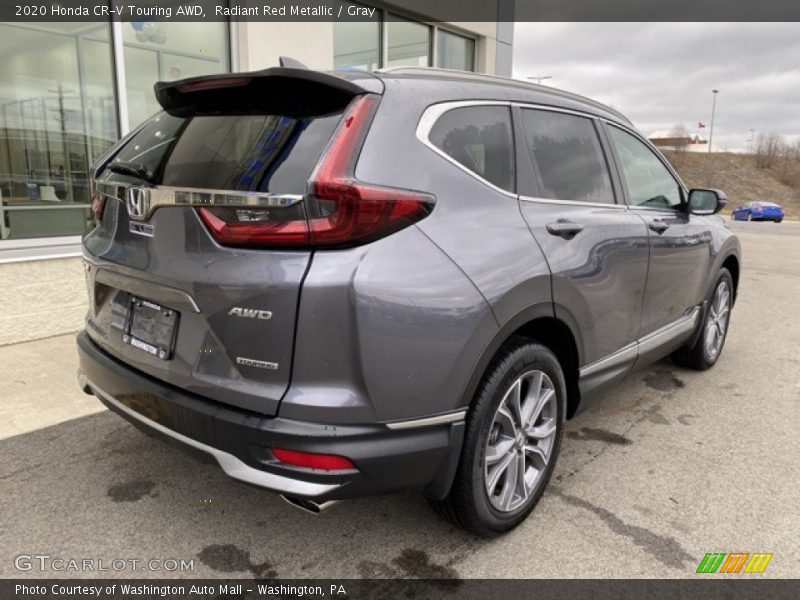 Radiant Red Metallic / Gray 2020 Honda CR-V Touring AWD