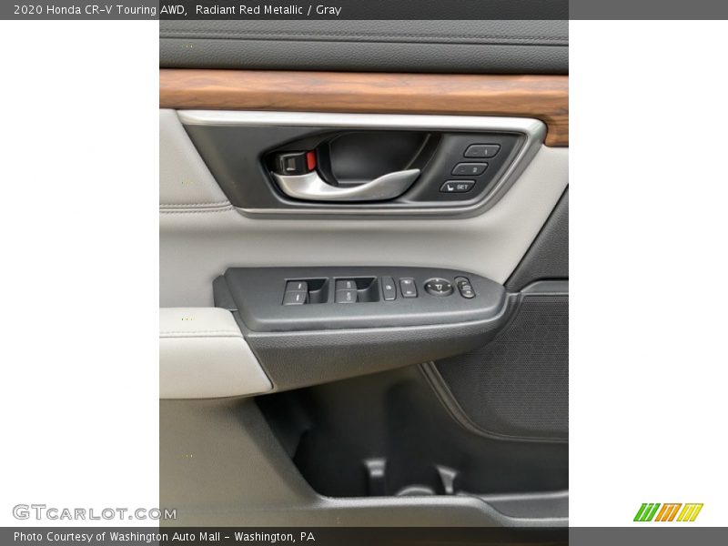 Radiant Red Metallic / Gray 2020 Honda CR-V Touring AWD