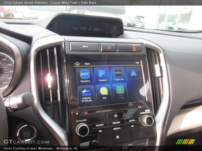 Crystal White Pearl / Slate Black 2019 Subaru Ascent Premium