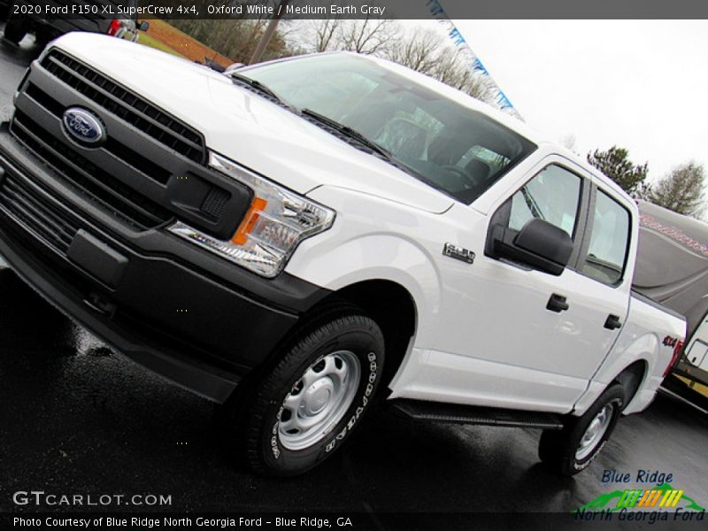 Oxford White / Medium Earth Gray 2020 Ford F150 XL SuperCrew 4x4