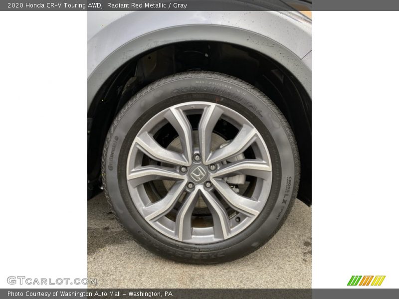 Radiant Red Metallic / Gray 2020 Honda CR-V Touring AWD
