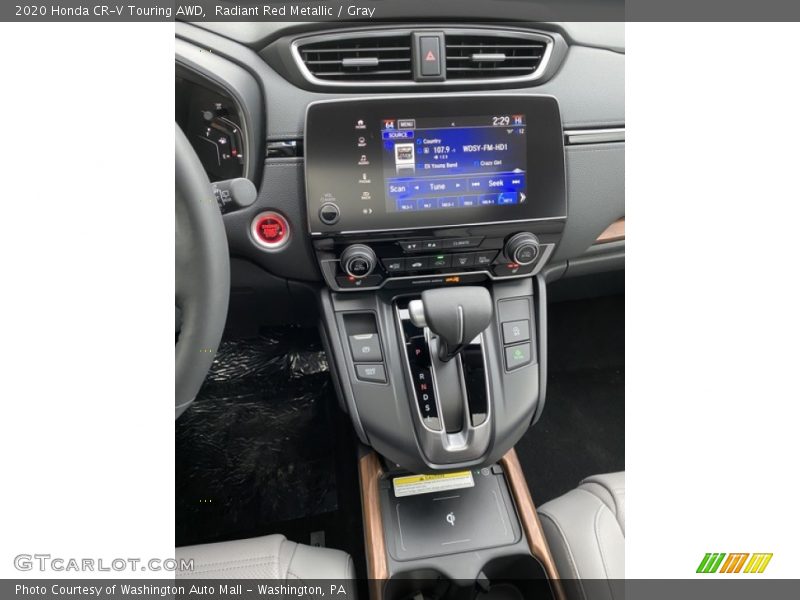 Radiant Red Metallic / Gray 2020 Honda CR-V Touring AWD