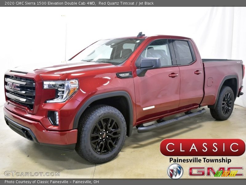 Red Quartz Tintcoat / Jet Black 2020 GMC Sierra 1500 Elevation Double Cab 4WD