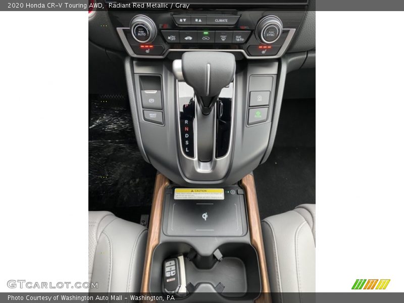 Radiant Red Metallic / Gray 2020 Honda CR-V Touring AWD