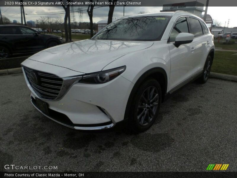 Snowflake White Pearl Mica / Dark Chestnut 2020 Mazda CX-9 Signature AWD