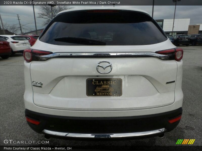 Snowflake White Pearl Mica / Dark Chestnut 2020 Mazda CX-9 Signature AWD