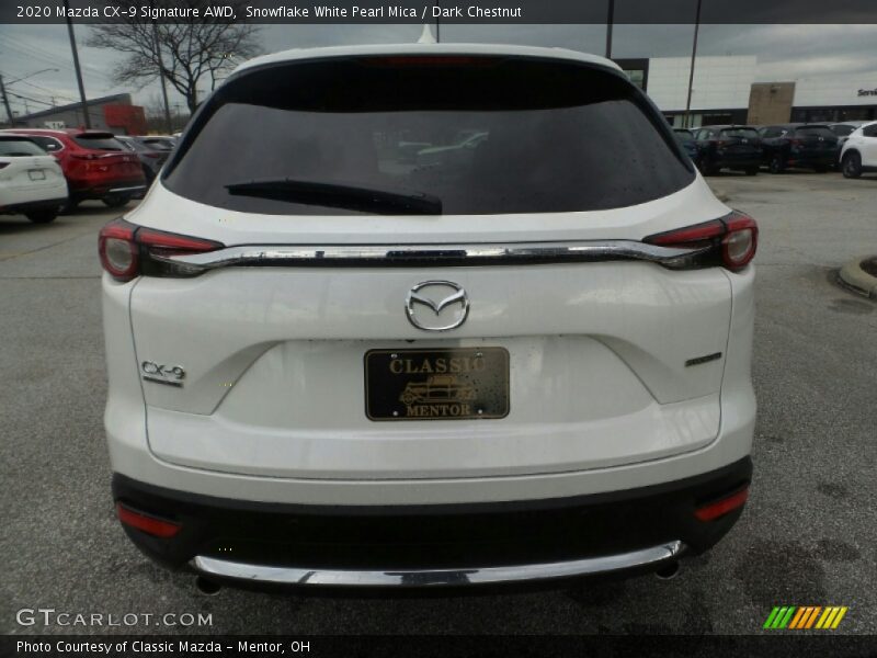 Snowflake White Pearl Mica / Dark Chestnut 2020 Mazda CX-9 Signature AWD