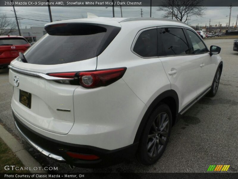 Snowflake White Pearl Mica / Dark Chestnut 2020 Mazda CX-9 Signature AWD