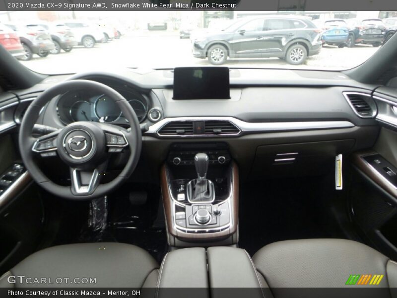 Snowflake White Pearl Mica / Dark Chestnut 2020 Mazda CX-9 Signature AWD