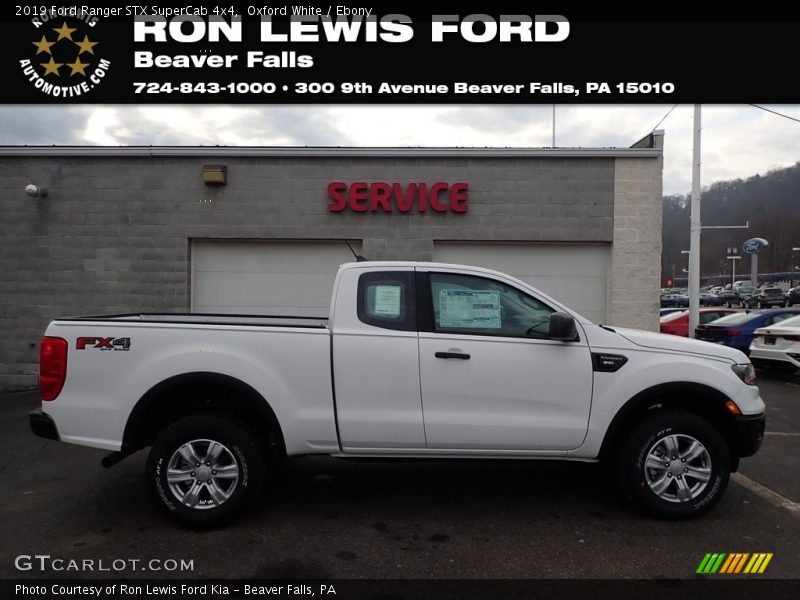 Oxford White / Ebony 2019 Ford Ranger STX SuperCab 4x4