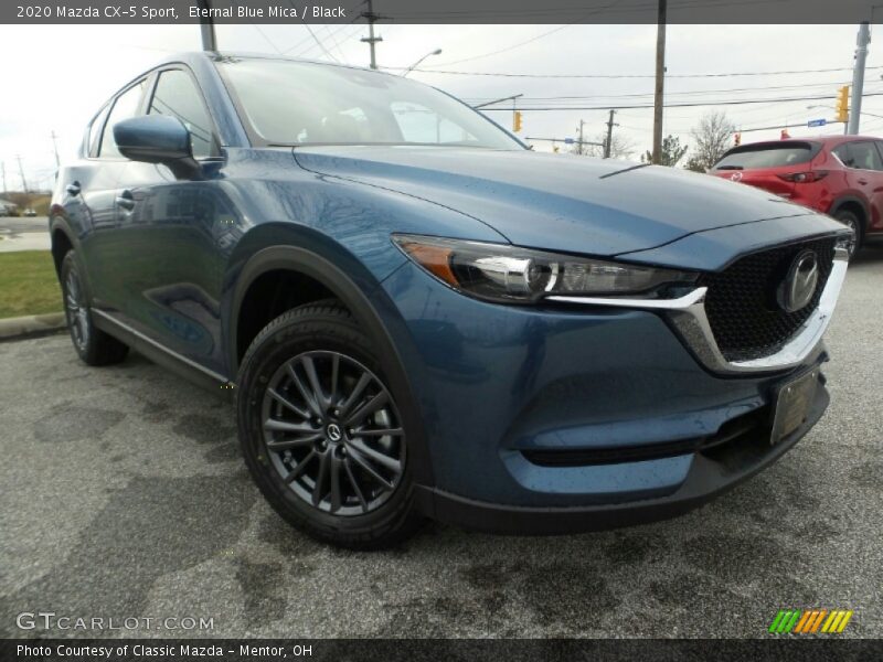 Eternal Blue Mica / Black 2020 Mazda CX-5 Sport