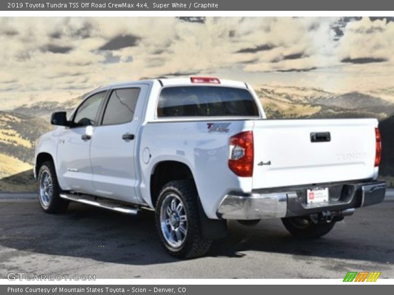 Super White / Graphite 2019 Toyota Tundra TSS Off Road CrewMax 4x4