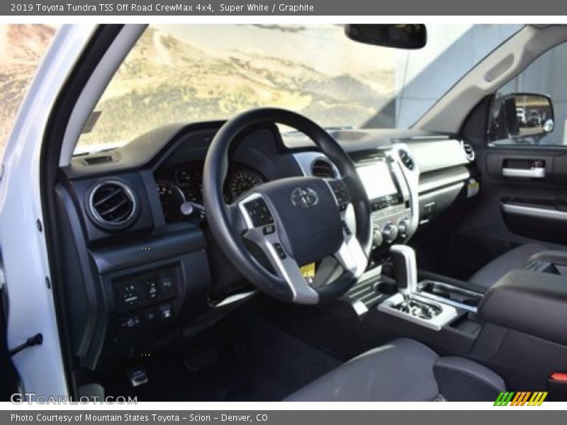 Super White / Graphite 2019 Toyota Tundra TSS Off Road CrewMax 4x4