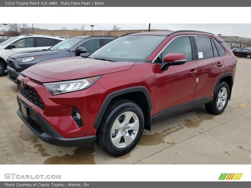Ruby Flare Pearl / Black 2020 Toyota RAV4 XLE AWD