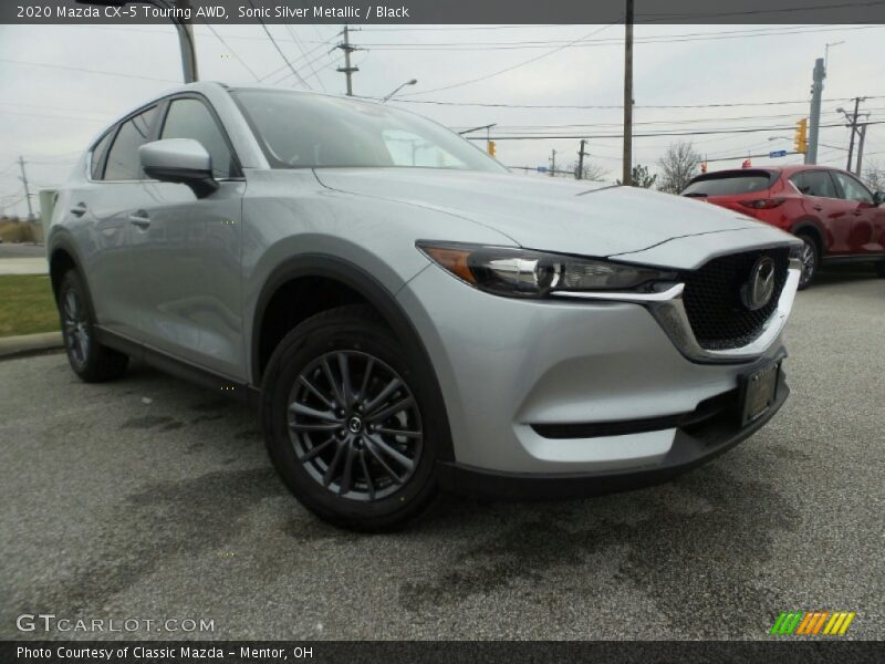 Sonic Silver Metallic / Black 2020 Mazda CX-5 Touring AWD