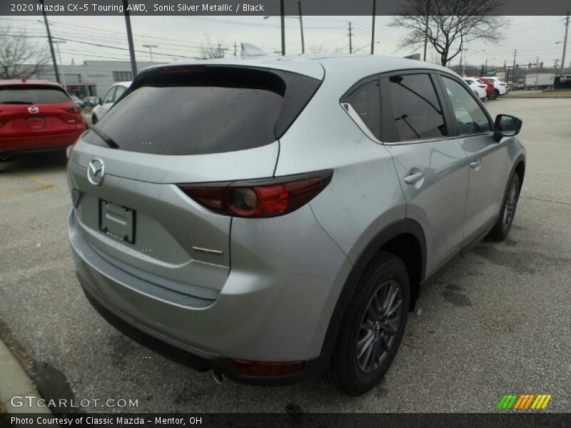 Sonic Silver Metallic / Black 2020 Mazda CX-5 Touring AWD