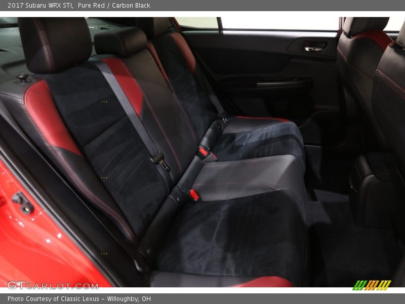 Rear Seat of 2017 WRX STI