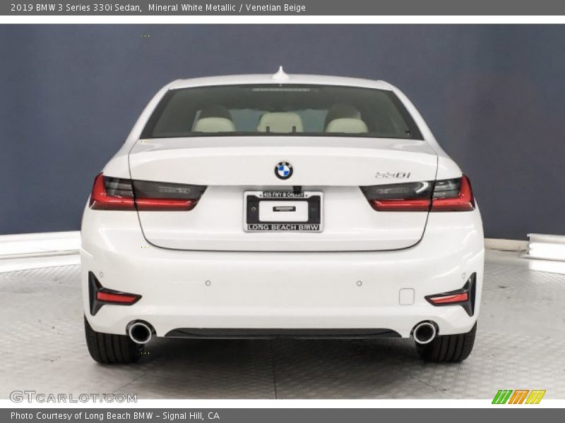 Mineral White Metallic / Venetian Beige 2019 BMW 3 Series 330i Sedan