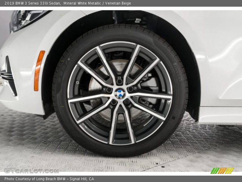 Mineral White Metallic / Venetian Beige 2019 BMW 3 Series 330i Sedan