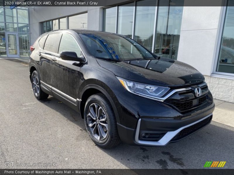 Crystal Black Pearl / Gray 2020 Honda CR-V EX AWD