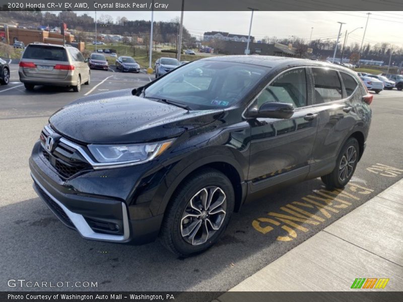 Crystal Black Pearl / Gray 2020 Honda CR-V EX AWD