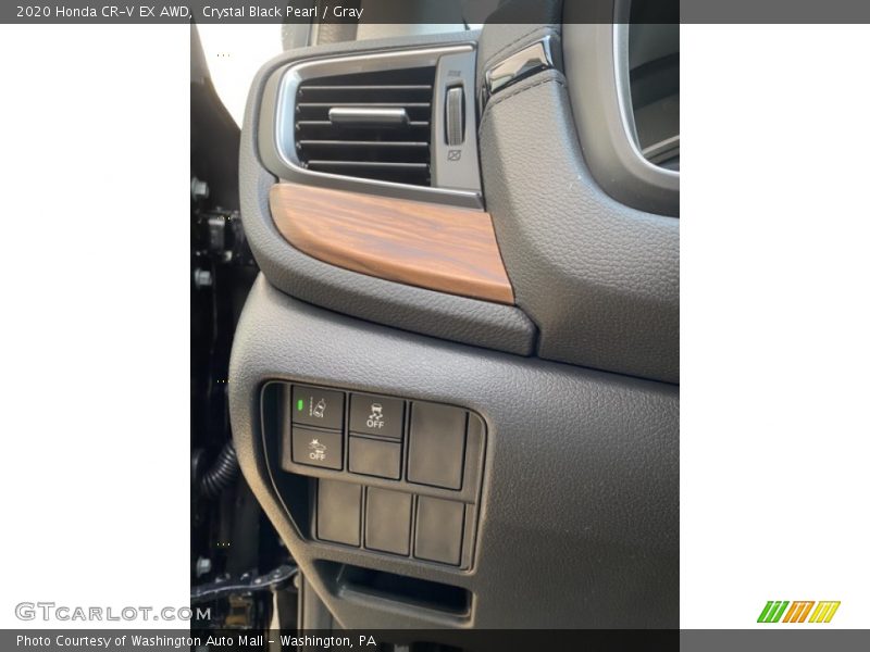 Crystal Black Pearl / Gray 2020 Honda CR-V EX AWD