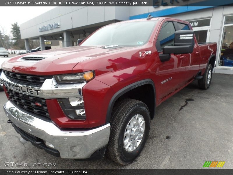 Cajun Red Tintcoat / Jet Black 2020 Chevrolet Silverado 3500HD LT Crew Cab 4x4