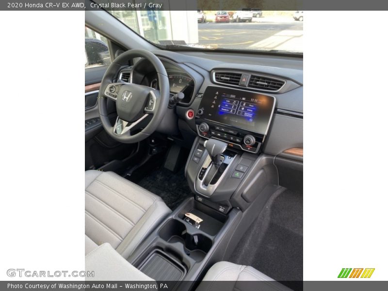 Crystal Black Pearl / Gray 2020 Honda CR-V EX AWD