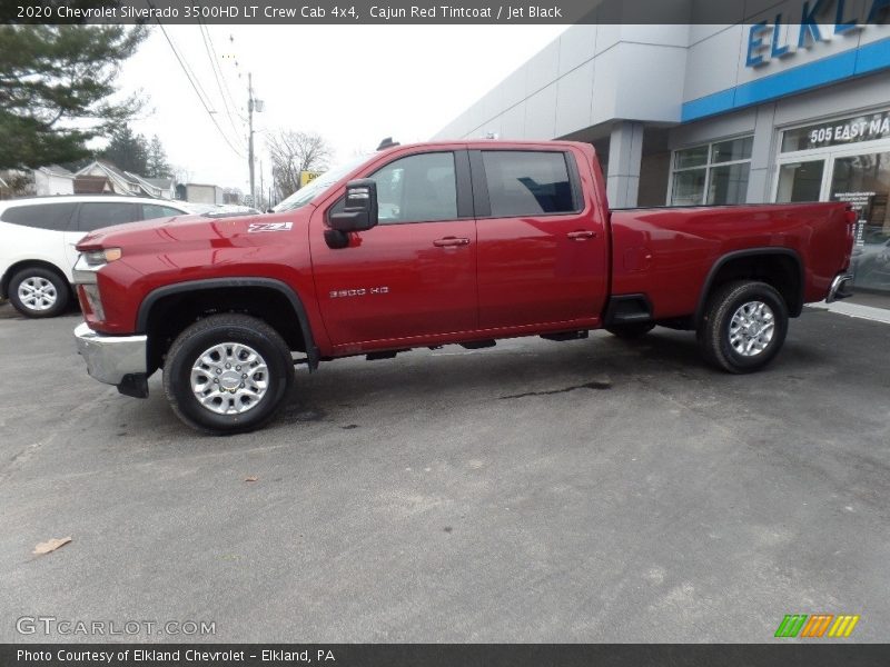 Cajun Red Tintcoat / Jet Black 2020 Chevrolet Silverado 3500HD LT Crew Cab 4x4