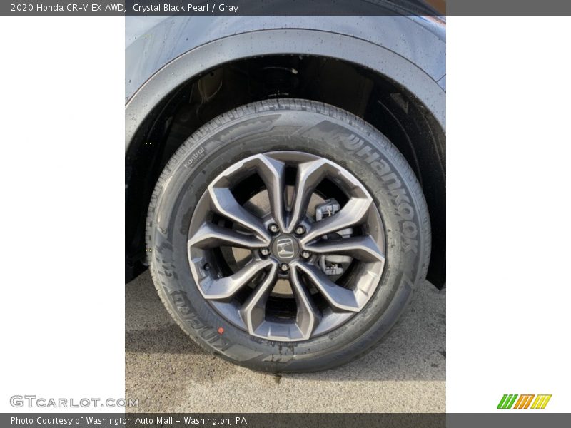 Crystal Black Pearl / Gray 2020 Honda CR-V EX AWD