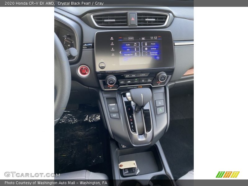 Crystal Black Pearl / Gray 2020 Honda CR-V EX AWD