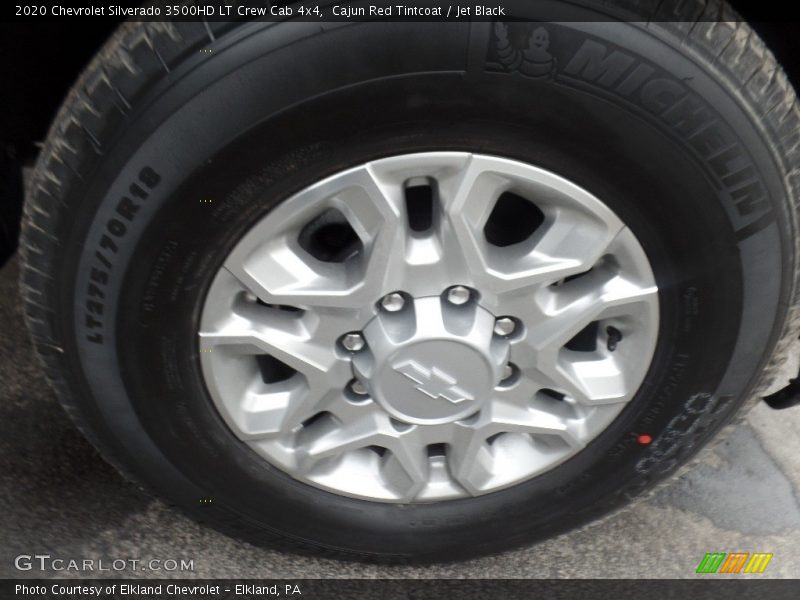 Cajun Red Tintcoat / Jet Black 2020 Chevrolet Silverado 3500HD LT Crew Cab 4x4