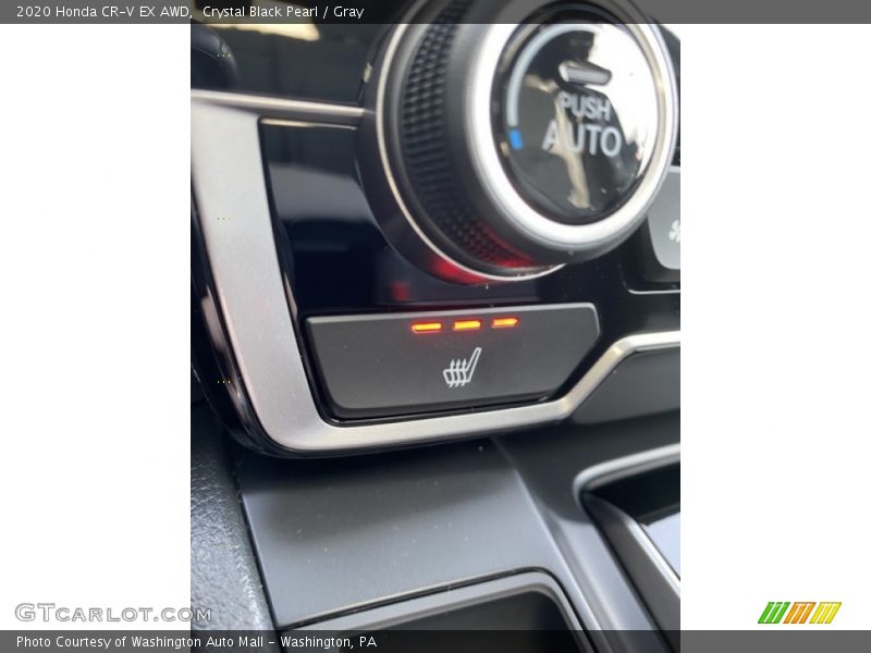 Crystal Black Pearl / Gray 2020 Honda CR-V EX AWD
