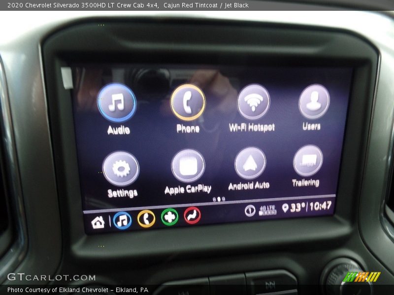 Cajun Red Tintcoat / Jet Black 2020 Chevrolet Silverado 3500HD LT Crew Cab 4x4