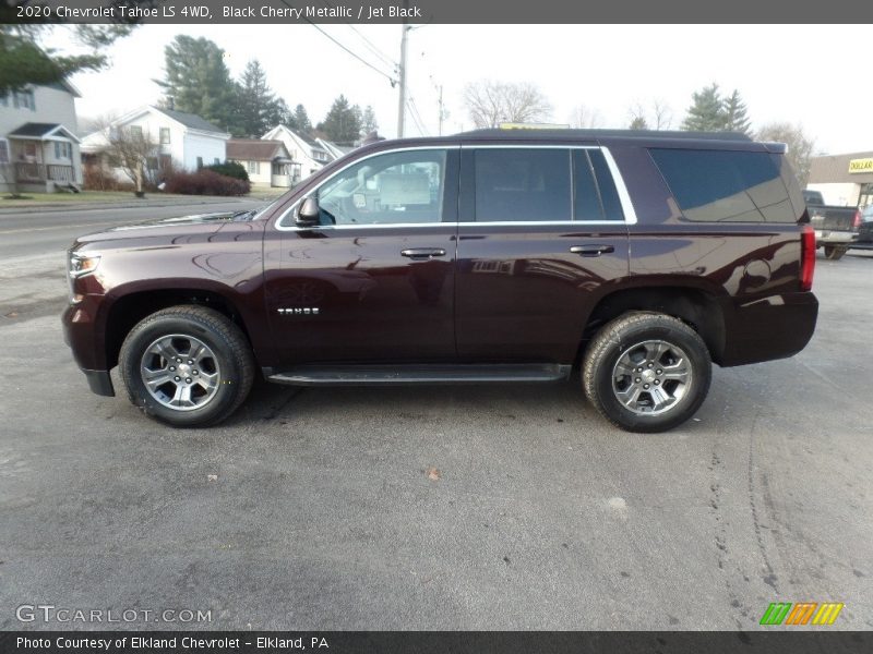 Black Cherry Metallic / Jet Black 2020 Chevrolet Tahoe LS 4WD