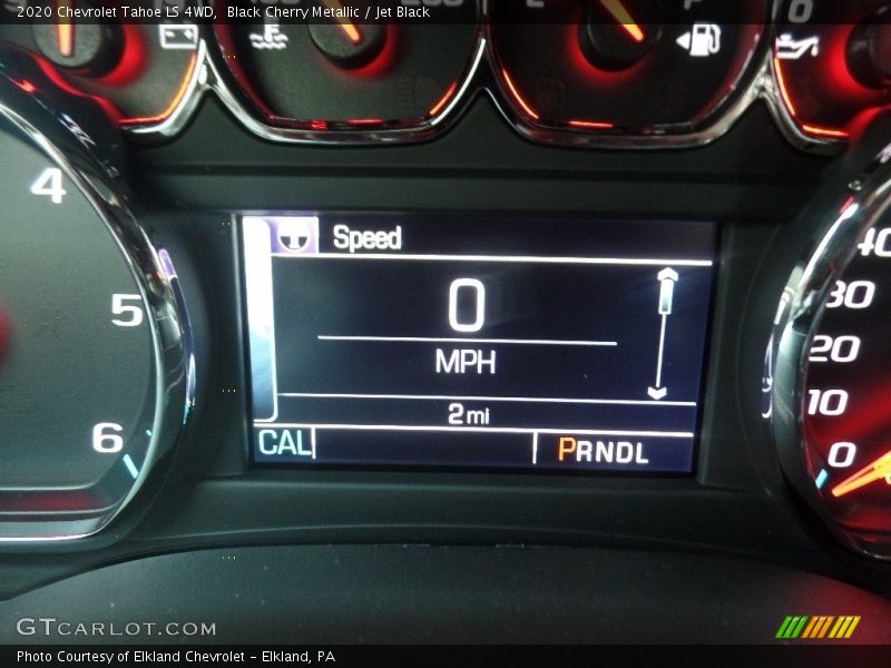 Black Cherry Metallic / Jet Black 2020 Chevrolet Tahoe LS 4WD