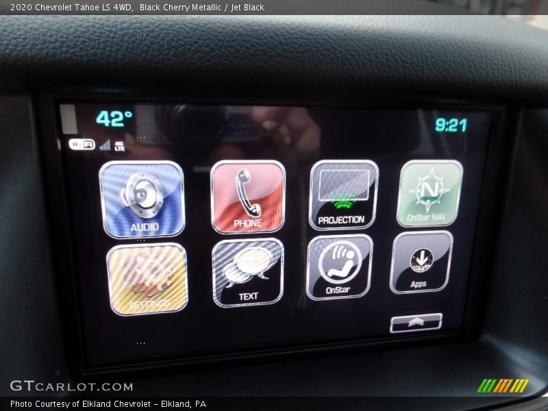 Black Cherry Metallic / Jet Black 2020 Chevrolet Tahoe LS 4WD