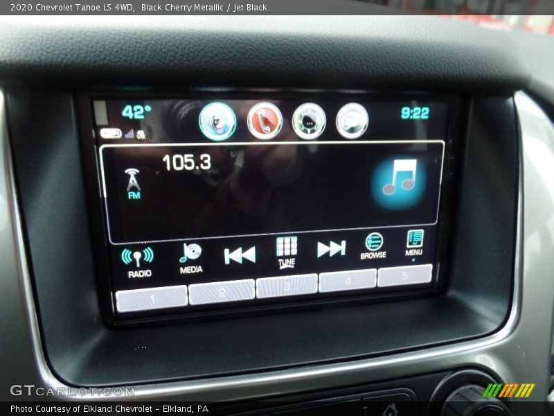 Black Cherry Metallic / Jet Black 2020 Chevrolet Tahoe LS 4WD