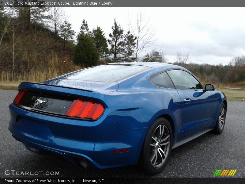 Lightning Blue / Ebony 2017 Ford Mustang Ecoboost Coupe