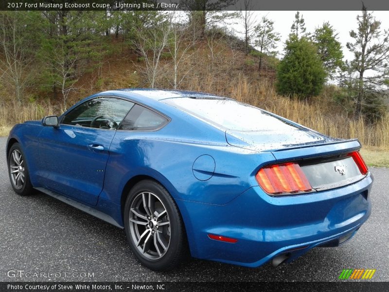 Lightning Blue / Ebony 2017 Ford Mustang Ecoboost Coupe