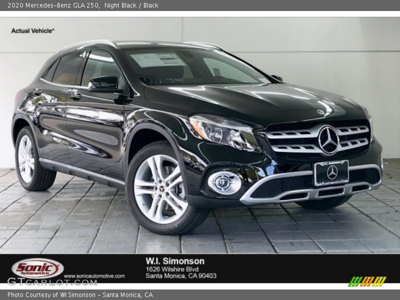 Night Black / Black 2020 Mercedes-Benz GLA 250
