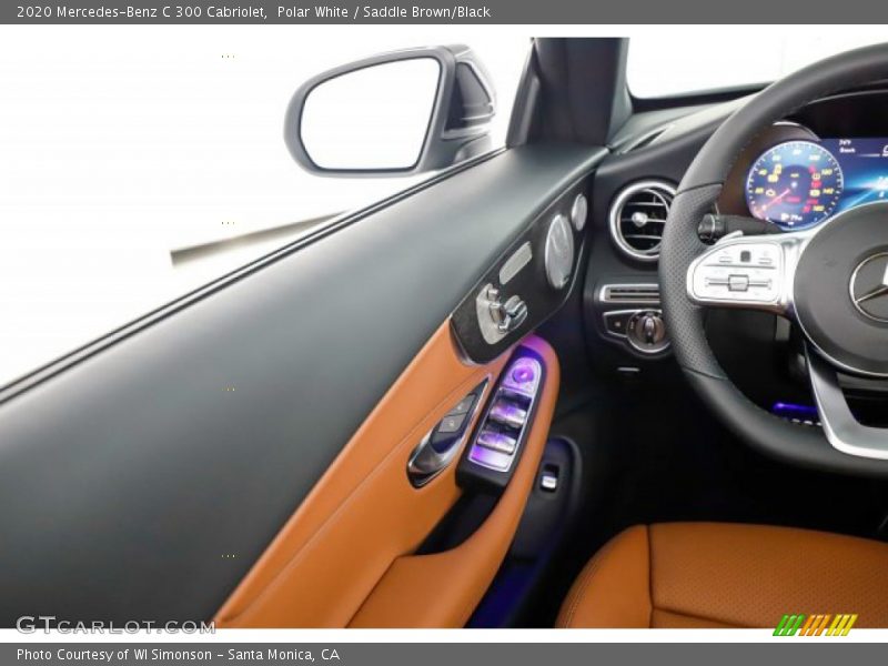 Polar White / Saddle Brown/Black 2020 Mercedes-Benz C 300 Cabriolet
