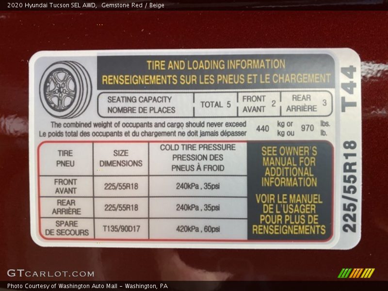 Gemstone Red / Beige 2020 Hyundai Tucson SEL AWD