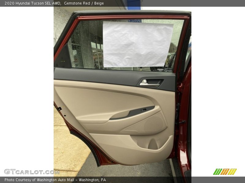 Gemstone Red / Beige 2020 Hyundai Tucson SEL AWD