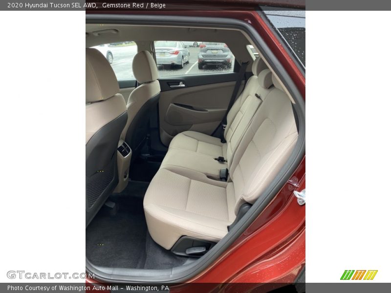 Gemstone Red / Beige 2020 Hyundai Tucson SEL AWD