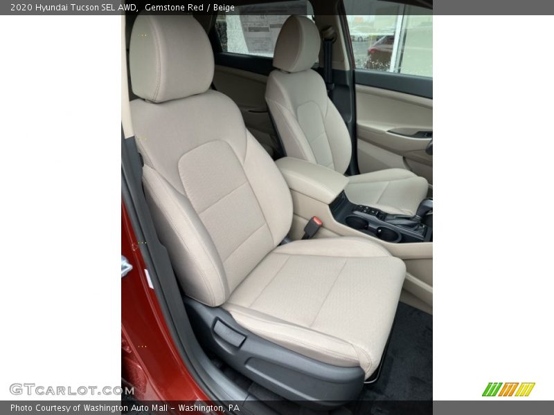 Gemstone Red / Beige 2020 Hyundai Tucson SEL AWD